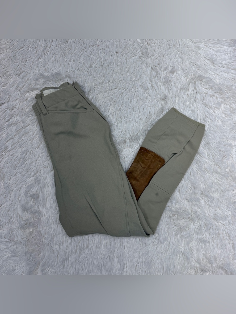 Women’s Size 24R Tan Tailored Sportsman Knee Patch Horseback Riding Breeches